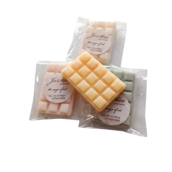 μικρές χειροποίητες μπάρες κεριού wax melt 28gr joalex